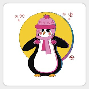 Winter Penguin Sticker